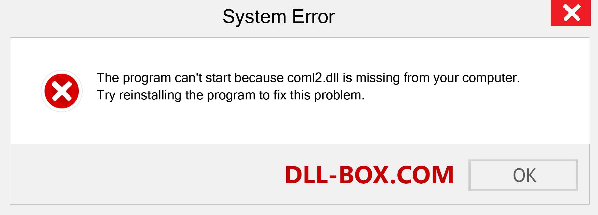  coml2.dll file is missing?. Download for Windows 7, 8, 10 - Fix  coml2 dll Missing Error on Windows, photos, images