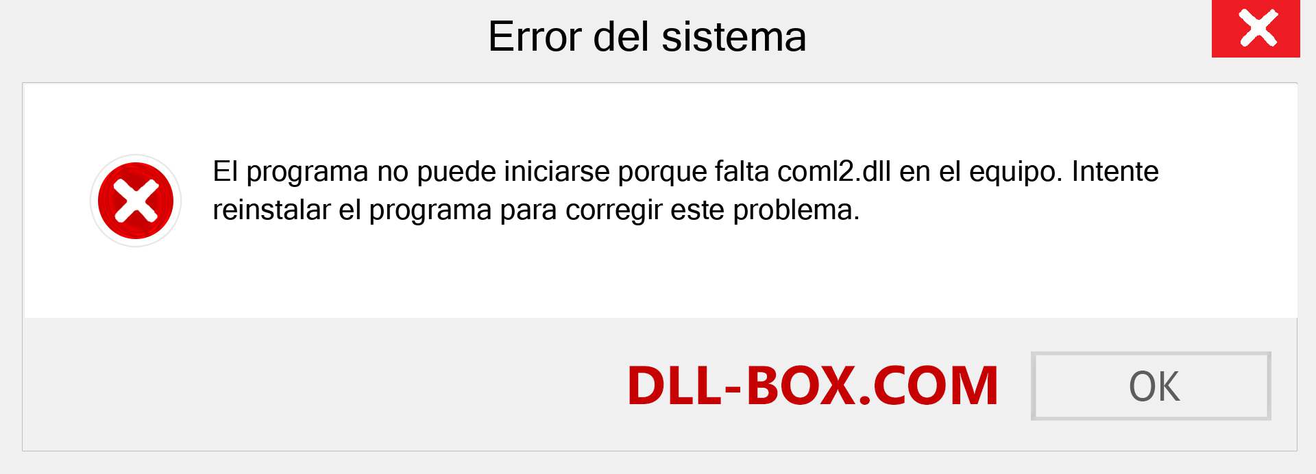 ¿Falta el archivo coml2.dll ?. Descargar para Windows 7, 8, 10 - Corregir coml2 dll Missing Error en Windows, fotos, imágenes