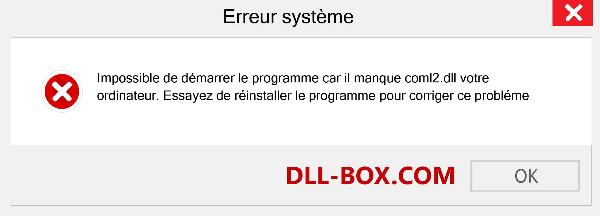 Le fichier coml2.dll est manquant ?. Télécharger pour Windows 7, 8, 10 - Correction de l'erreur manquante coml2 dll sur Windows, photos, images